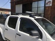 Nissan Navara 2006–2015 Strešni relingi s prečkami (2 kosa, črni) fotografija 5