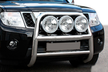 Nissan Navara 2006–2015 Sprednji zaščitni lok WT018 (nerjaveče jeklo) fotografija 1