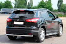 Nissan Qashqai 2014–2021 Zadnji zaščitni lok AK002 (nerjaveče jeklo) fotografija 3