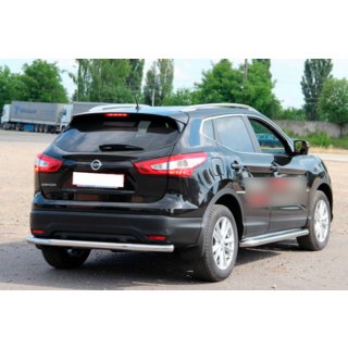Zadnji zaščitni lok AK002 (nerjaveče jeklo) Nissan Qashqai 2014–2021 fotografija 3