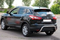 Nissan Qashqai 2014–2021 Zadnji zaščitni lok AK007-1 (inox) fotografija 3