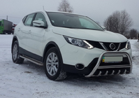 Nissan Qashqai 2014–2021 Prednji zaščitni lok WT003 (nerjaveče jeklo) fotografija 4