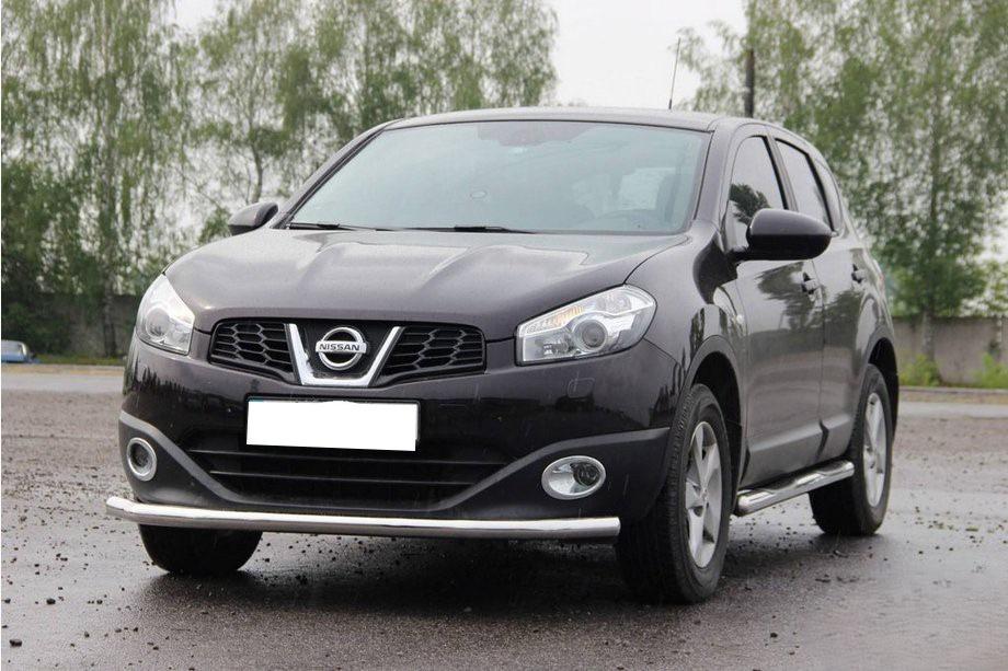 Nissan Qashqai 2010–2014 Sprednji zaščitni lok ST008 (nerjavno jeklo) 42 mm Fotografija 2