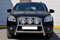 Nissan Qashqai 2007–2010 Prednji zaščitni lok WT018 (inox) fotografija 1