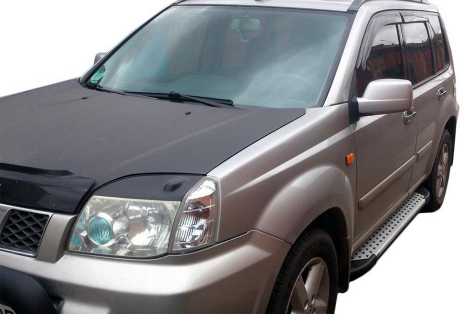 Nissan X-trail T30 2002–2007 Stranske stopnice Allmond Grey (2 kosa, aluminij) Image