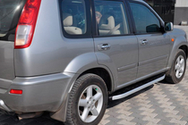 Nissan X-trail T30 2002–2007 Stranske stopnice Fullmond (2 kos, aluminij) fotografija 4