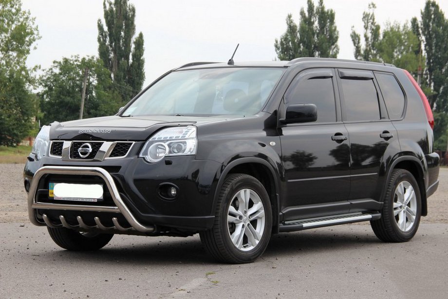 Nissan X-trail T31 2007–2014 Sprednji zaščitni lok WT003 (nerjavno jeklo) Fotografija 6