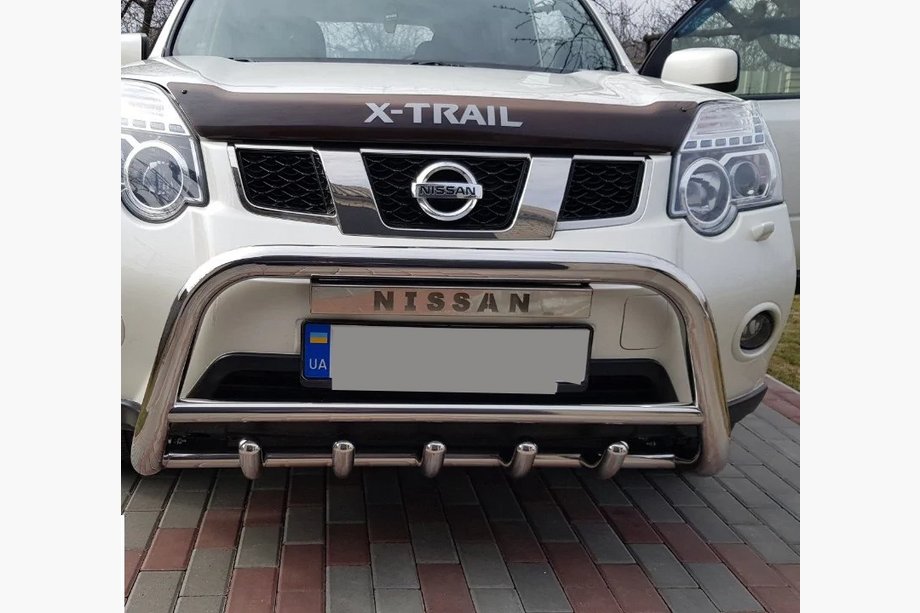 Nissan X-trail T31 2007–2014 Sprednji zaščitni lok WT003 (nerjavno jeklo) Fotografija 10