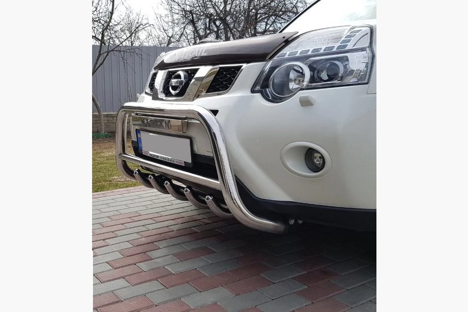 Nissan X-trail T31 2007–2014 Sprednji zaščitni lok WT003 (nerjavno jeklo) Fotografija 12