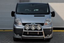 Renault Trafic 2001–2015 Prednji zaščitni lok WT018 (inox) fotografija 3