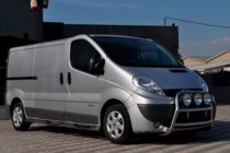 Renault Trafic 2001–2015 Prednji zaščitni lok WT018 (inox) fotografija 2