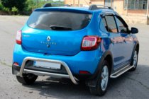 Renault Sandero 2013–2022 Zadnji zaščitni lok AK007 (nerjavno jeklo) fotografija 3
