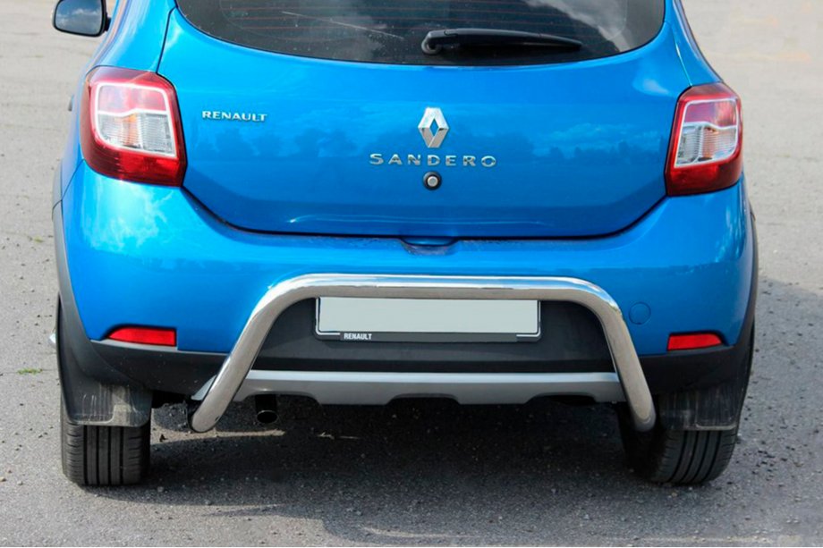 Renault Sandero 2013–2022 Zadnji zaščitni lok AK007 (nerjavno jeklo) Image