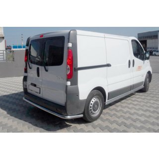 Zadnji zaščitni lok z vogali (nerjavno jeklo) Renault Trafic 2001–2015 fotografija 1