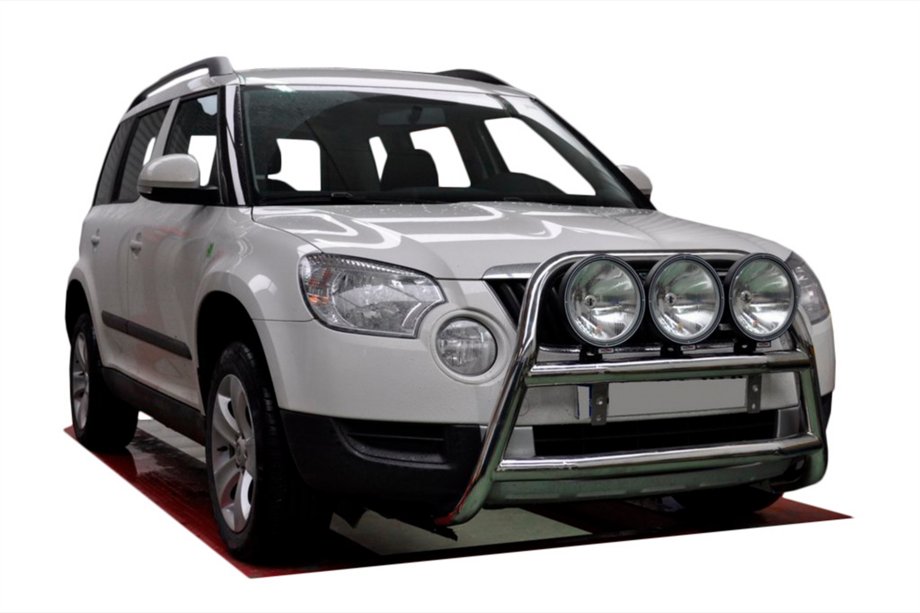 Skoda Yeti 2009–2017 Prednji zaščitni lok WT018 (inox) Fotografija 1