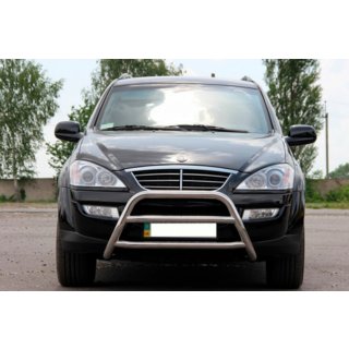 Prednji zaščitni lok WT022 (nerjavno jeklo) SsangYong Kyron 2005–2014 fotografija 2