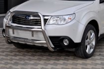 Subaru Forester 2008–2013 Prednji zaščitni lok WT018 (inox) fotografija 2