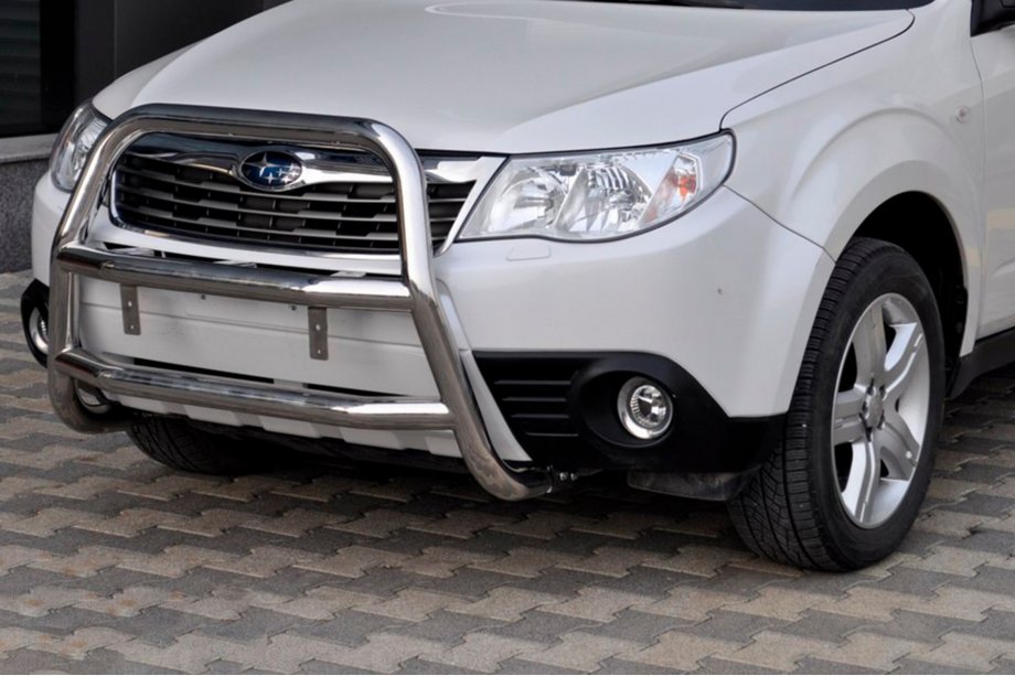 Subaru Forester 2008–2013 Prednji zaščitni lok WT018 (inox) Fotografija 2