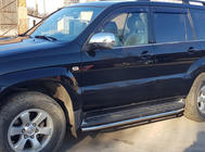 Toyota Land Cruiser Prado 120 2002–2009 Zaščita stranskih pragov BB004 (2 kosa, inox) fotografija 3