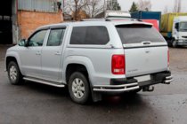 Volkswagen Amarok 2010–2022 Zadnji kotni elementi AK003-Double (2 kos, nerjavno jeklo) fotografija 1