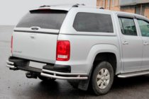 Volkswagen Amarok 2010–2022 Zadnji kotni elementi AK003-Double (2 kos, nerjavno jeklo) fotografija 2