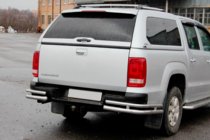 Volkswagen Amarok 2010–2022 Zadnji kotni elementi AK003-Double (2 kos, nerjavno jeklo) fotografija 3