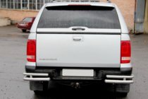 Volkswagen Amarok 2010–2022 Zadnji kotni elementi AK003-Double (2 kos, nerjavno jeklo) fotografija 4