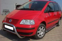 Volkswagen Sharan 1995–2010 Sprednji zaščitni lok WT005 (nerjaveče jeklo) fotografija 2