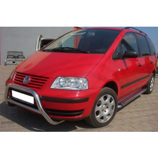Sprednji zaščitni lok WT005 (nerjaveče jeklo) Volkswagen Sharan 1995–2010 fotografija 2