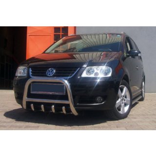 Prednji zaščitni lok QT006 (nerjaveče jeklo) Volkswagen Touran 2003–2010 fotografija 1