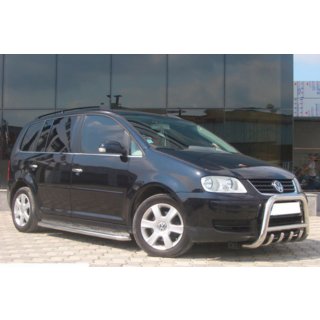 Prednji zaščitni lok QT006 (nerjaveče jeklo) Volkswagen Touran 2003–2010 fotografija 3