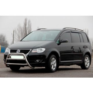 Prednji zaščitni lok WT022 (nerjavno jeklo) Volkswagen Touran 2003–2010 fotografija 2