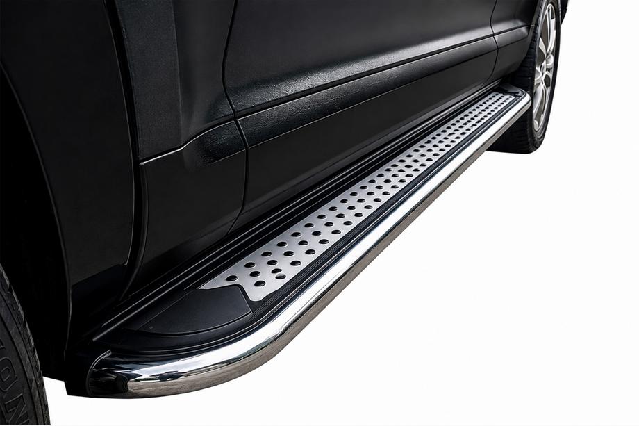 Porsche Cayenne 2003–2010 Stranske stopnice Maydos v2 (2 kos, aluminij ↗ nerjavno jeklo) Image