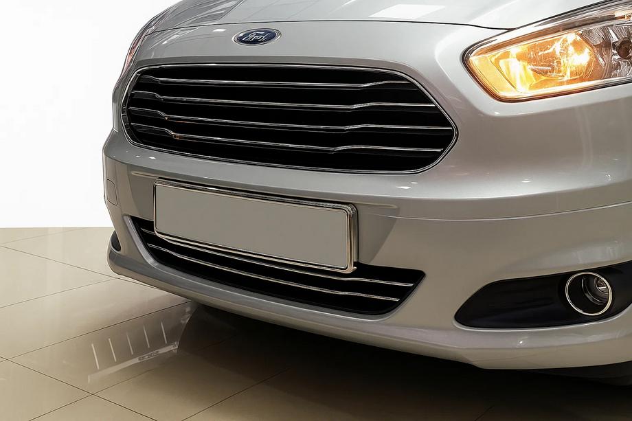 Ford Courier 2014–2023 Kromirane zaščitne letve za odbijač (2014-2018, 2 kos, nerjaveče jeklo) Image