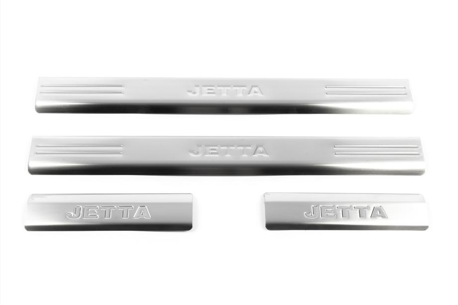 Volkswagen Jetta 2006–2011 Notranje obloge pragov (nerjaveče jeklo) Fotografija 5