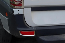Volkswagen Crafter 2006–2016 Pokrovi reflektorjev (2 kosa, nerjaveče jeklo) fotografija 1