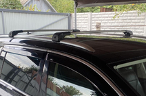 Volkswagen Passat B8 2015–2023 Prečna strešna nosilca za integrirane strešne letve, zaklepanje na ključ (2 kosa) fotografija 7