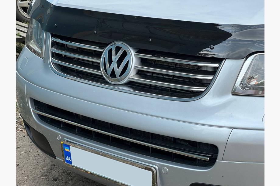 Volkswagen T5 Multivan 2003–2010 Obloga spodnje rešetke (nerjavno jeklo) Fotografija 4