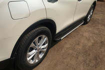 Nissan X-trail T32/Rogue 2014–2021 Stranske stopnice Maya V1 (2 kosa, aluminij) fotografija 1