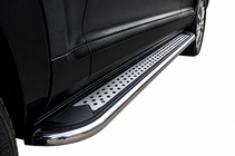 Volkswagen Touareg 2010–2018 Stranske stopnice Maydos V2 (2 kosa, aluminij/nerjavno jeklo) fotografija 2