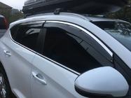Hyundai Tucson TL 2016–2021 Vetrni deflektorji za okna s kromiranim trakom (6 kos, Niken) fotografija 5