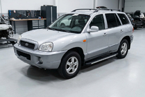 Hyundai Santa Fe 1 2000–2006 Stranski pragovi Maya V1 (2 kos, aluminij) fotografija 1