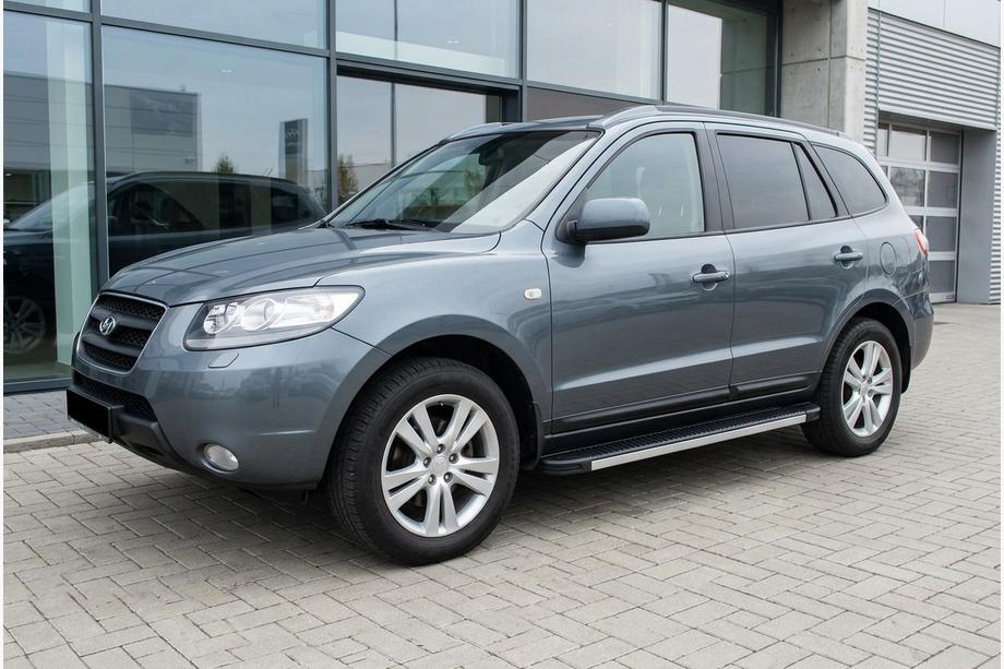 Hyundai Santa Fe 2 2006–2012 Stranski pragovi Maya V1 (2 kos, aluminij) Image