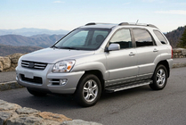 Kia Sportage 2004–2010 Stranski pragovi Maya V1 (2 kos, aluminij) fotografija 1