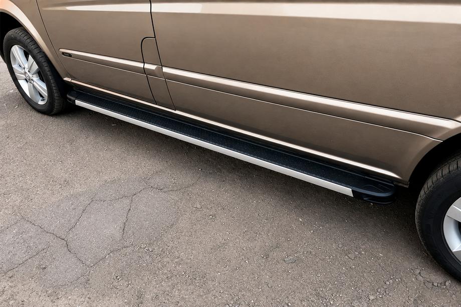 Mercedes Vito W639 2004–2014 Stranski pragovi Maya V1 (2 kos, aluminij) Dolga (ExtraLong) Image