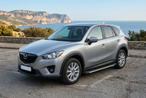 Mazda CX-5 2012–2017 Stranski pragovi Maya V1 (2 kos, aluminij) fotografija 1