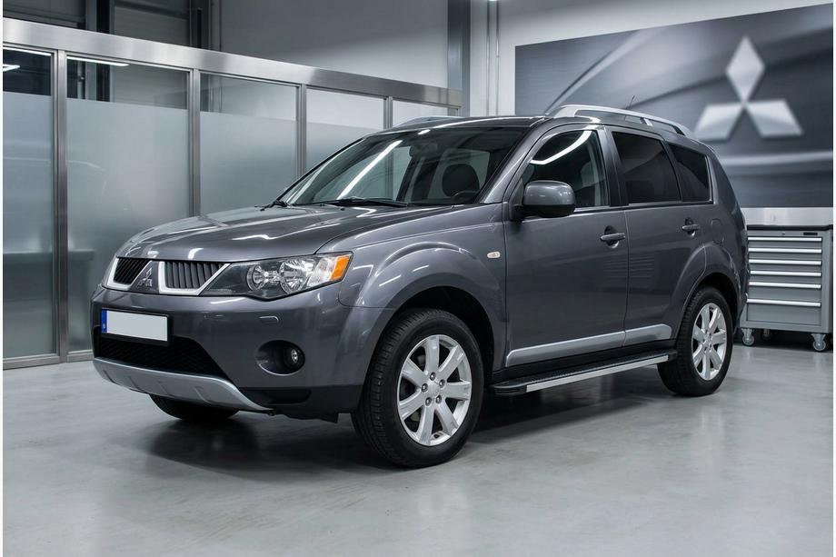 Mitsubishi Outlander 2006–2012 Stranski pragovi Maya V1 (2 kos, aluminij) Image