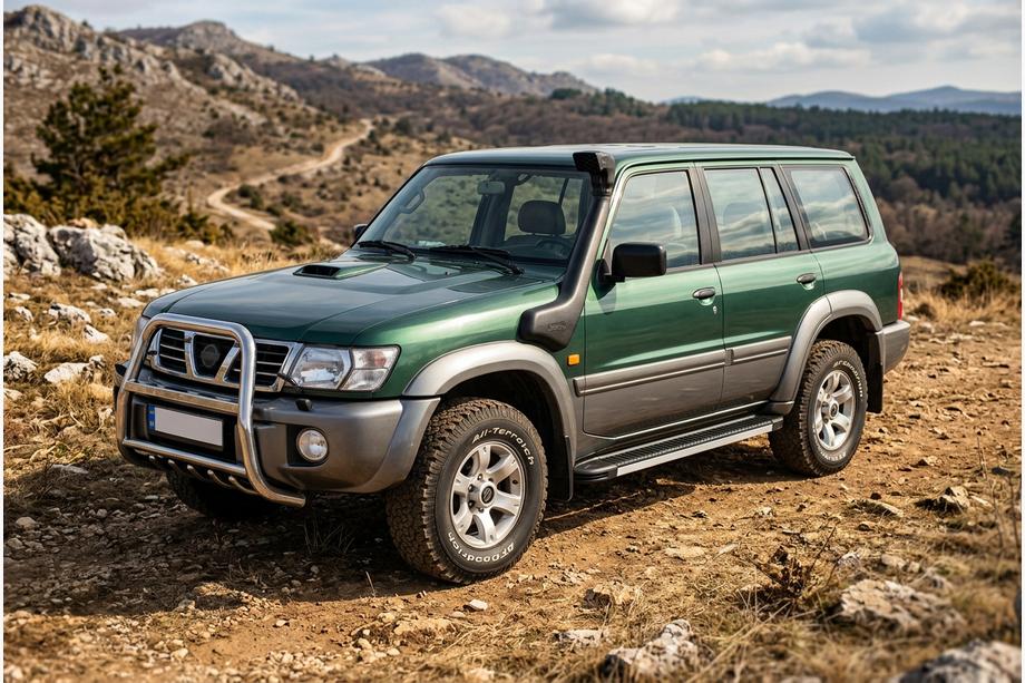 Nissan Patrol Y61 1997–2011 Stranski pragovi Maya V1 (2 kos, aluminij) Image