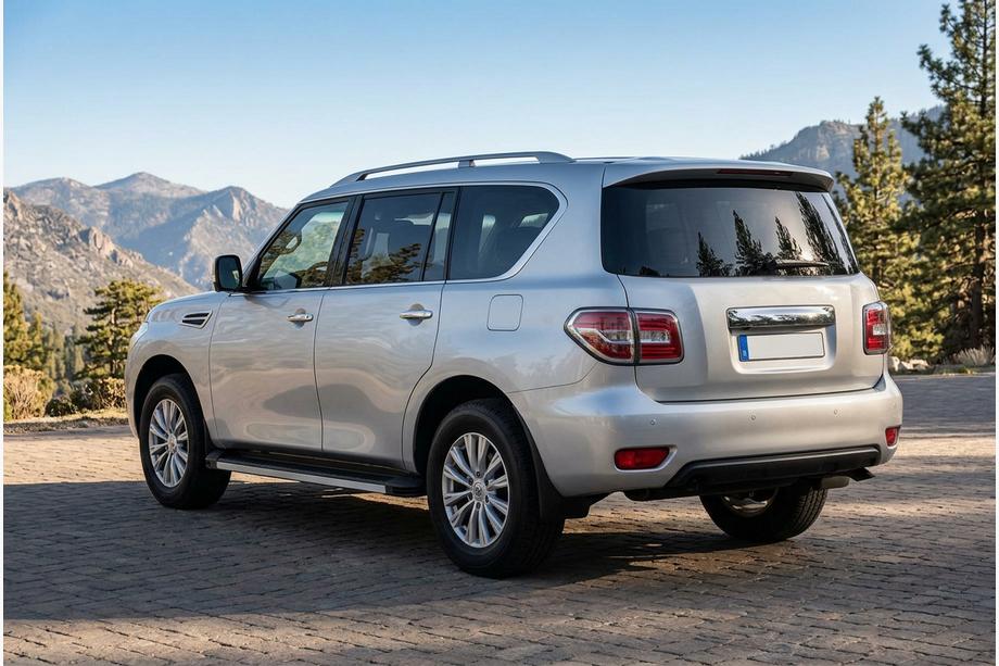 Nissan Patrol Y62 2010–2024 Stranski pragovi Maya V1 (2 kos, aluminij) Image
