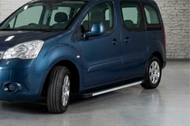 Peugeot Partner Tepee 2008–2018 Stranski pragovi Maya V1 (2 kos, aluminij) fotografija 1
